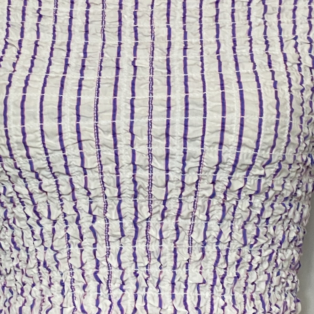 NWT Petersen Polly Purple Hatter Strapless Elastic Tube Top XS - Picture 5 of 7
